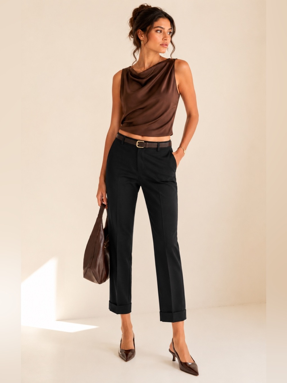 Club Monaco Tailored Tropical Wool Ankle Pants Quiet Luxury Size 00